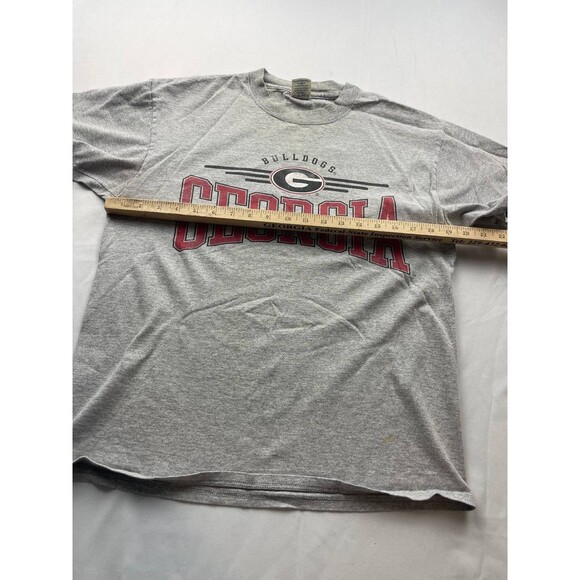 Vintage Georgia Bulldogs Shirt Men Medium Gray Soffee Graphic Print Short Sleeve - Picture 7 of 8